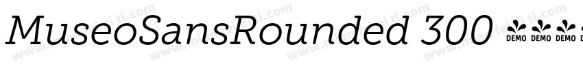 MuseoSansRounded 300 常规字体转换